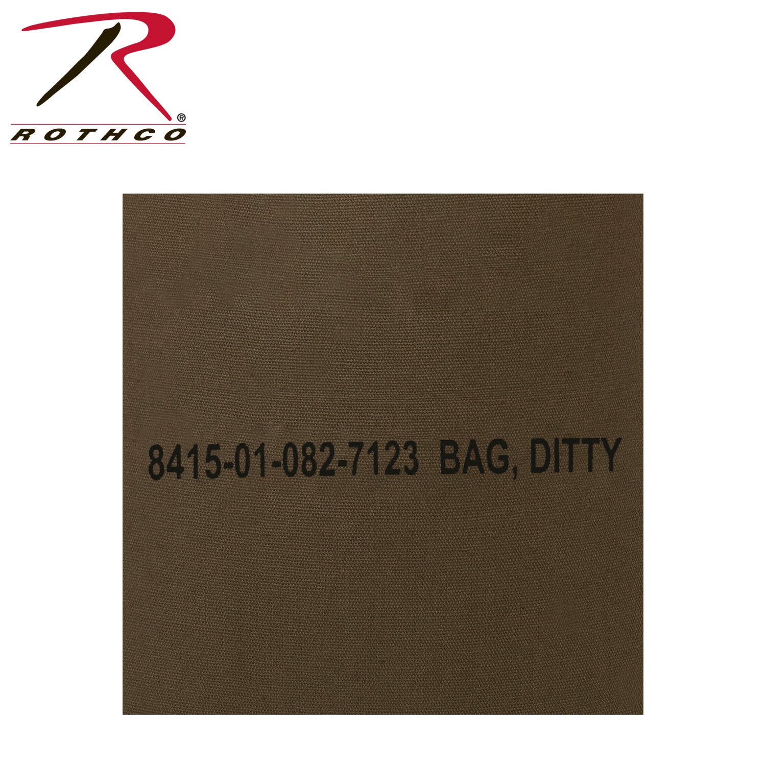 Rothco Military Canvas Ditty Bag - 16 x 19 Inches Olive Drab, Part Number 2573