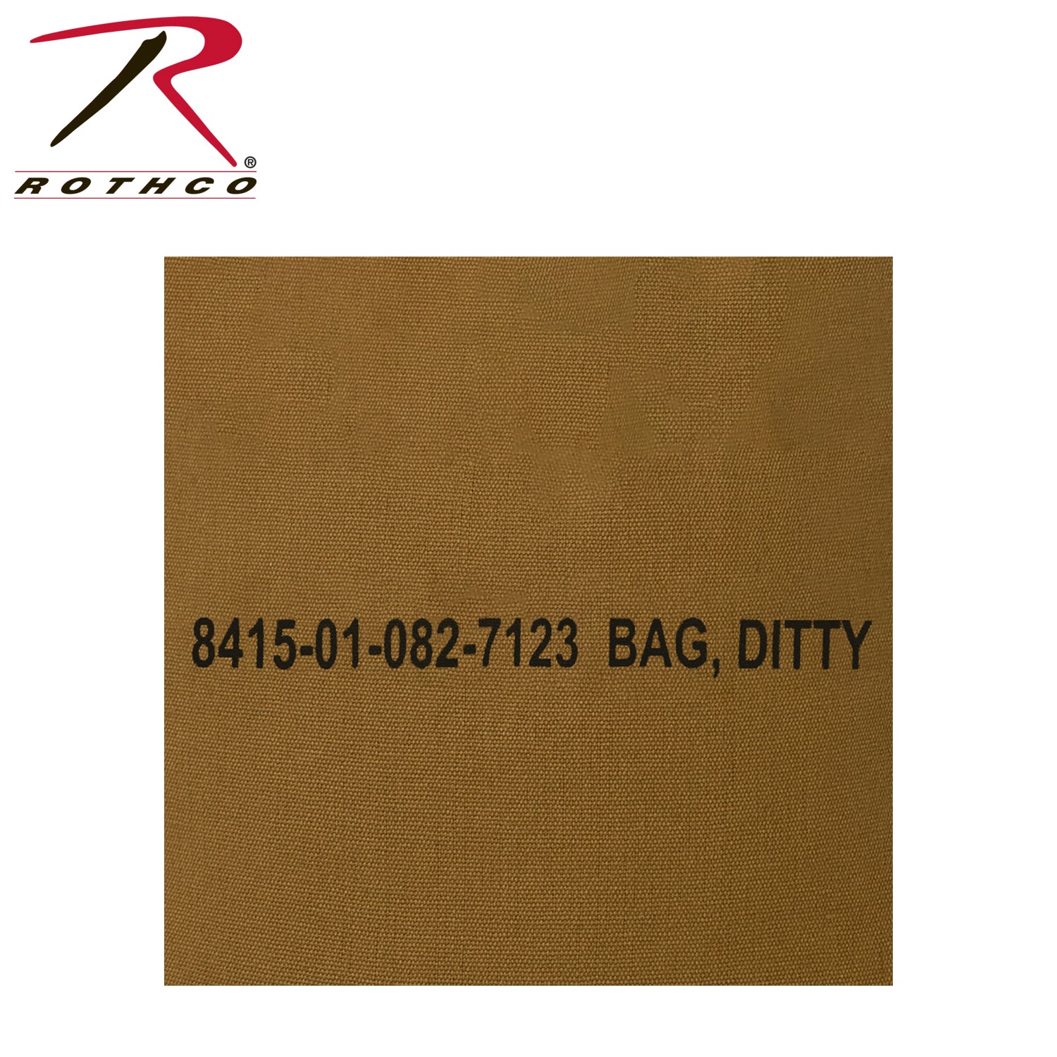 Rothco Military Ditty Bag - 16 x 19 Inches Coyote Brown with Durable Canvas Construction
