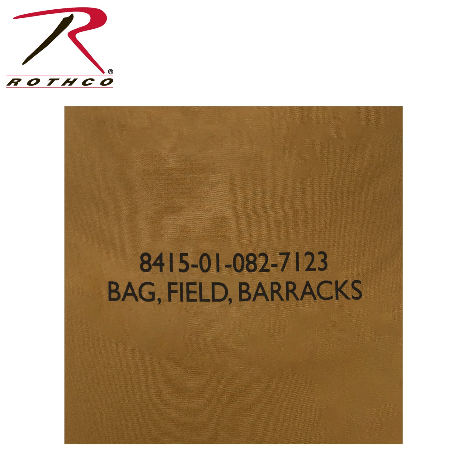 Rothco Canvas Barracks Bag Coyote Brown Size 30 x 40 Inches