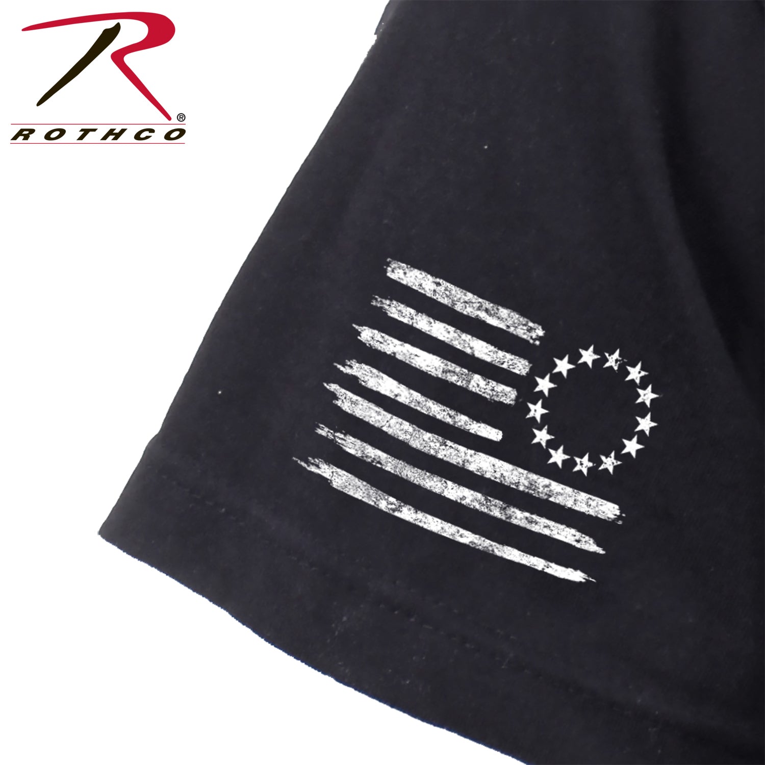 Rothco 1776 Patriotic T-Shirt - Black Size Small