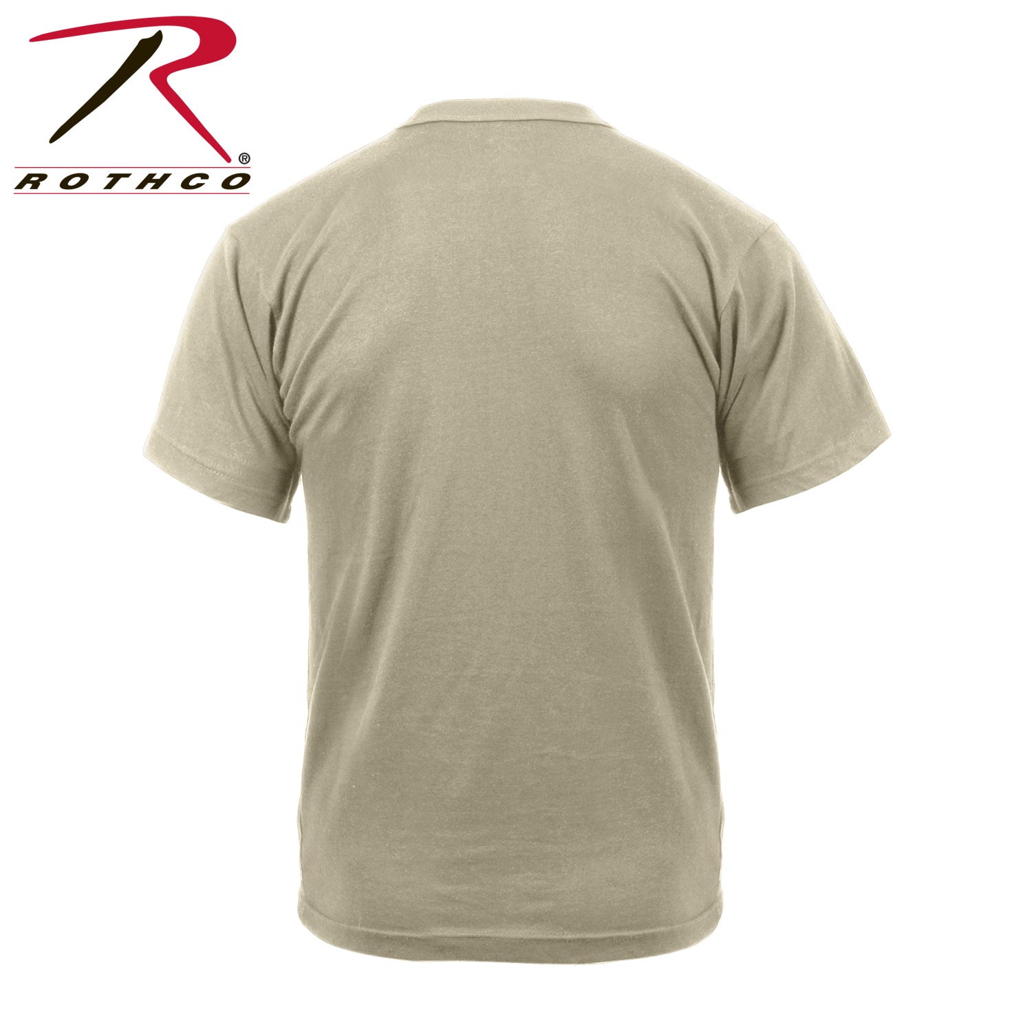 Rothco Distressed US Flag Athletic Fit T-Shirt in Desert Sand, Size M