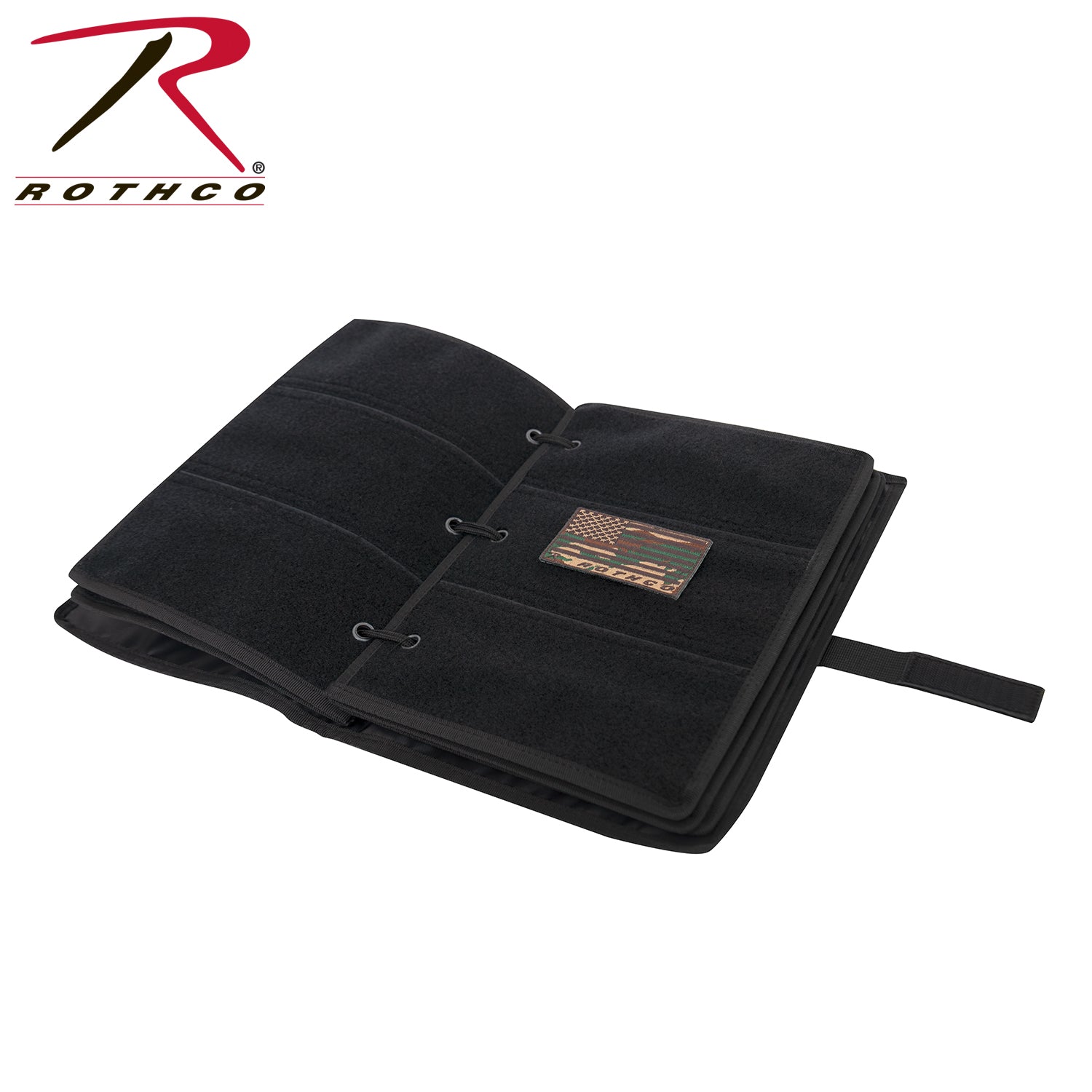 Rothco Hook & Loop Patch Book Black – Organize and Display Your Morale Patches