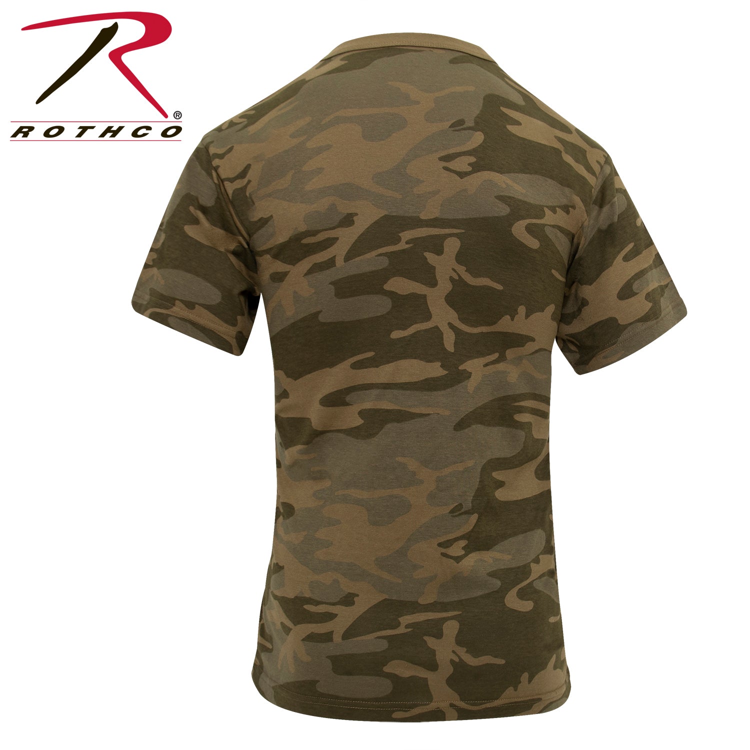Rothco Camo T-Shirt in Coyote Camo Size Small – Durable Military-Style Camouflage Tee