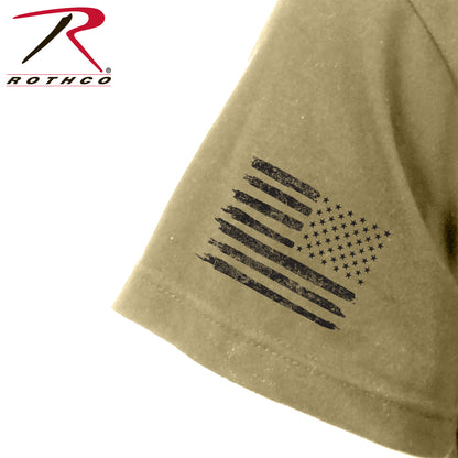 Rothco Freedom Isn't Free T-Shirt Coyote Brown Size Small