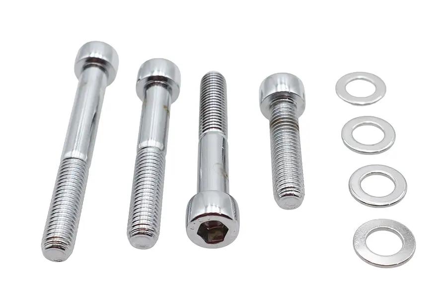 Colony Allen Mount Kit for Front Brake Caliper Chrome - Fits Harley Davidson FXST & FLST (2000-2007) by Colony