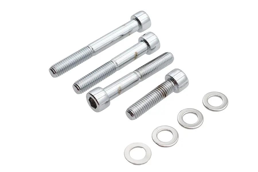 Colony Allen Mount Kit for Front Brake Caliper Chrome - Fits Harley Davidson FXST & FLST (2000-2007) by Colony
