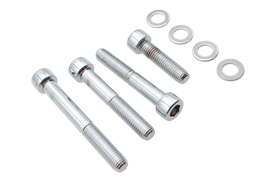 Colony Allen Mount Kit for Front Brake Caliper Chrome - Fits Harley Davidson FXST & FLST (2000-2007) by Colony