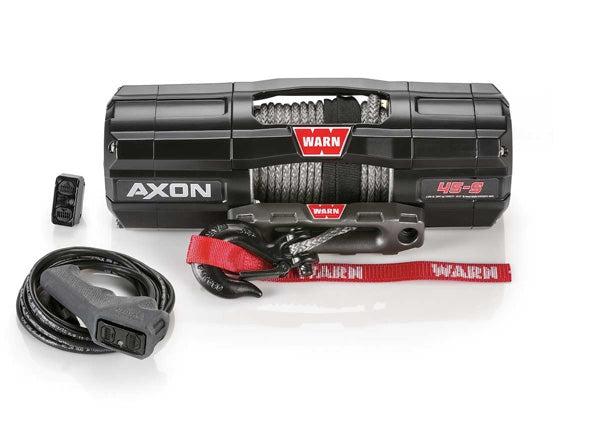 WARN Winch Axon 45-S with Synthetic Rope - Heavy Duty Off-Road Recovery