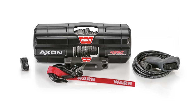 WARN Winch Axon 45RC with Synthetic Rope - Heavy-Duty Off-Road Recovery Tool