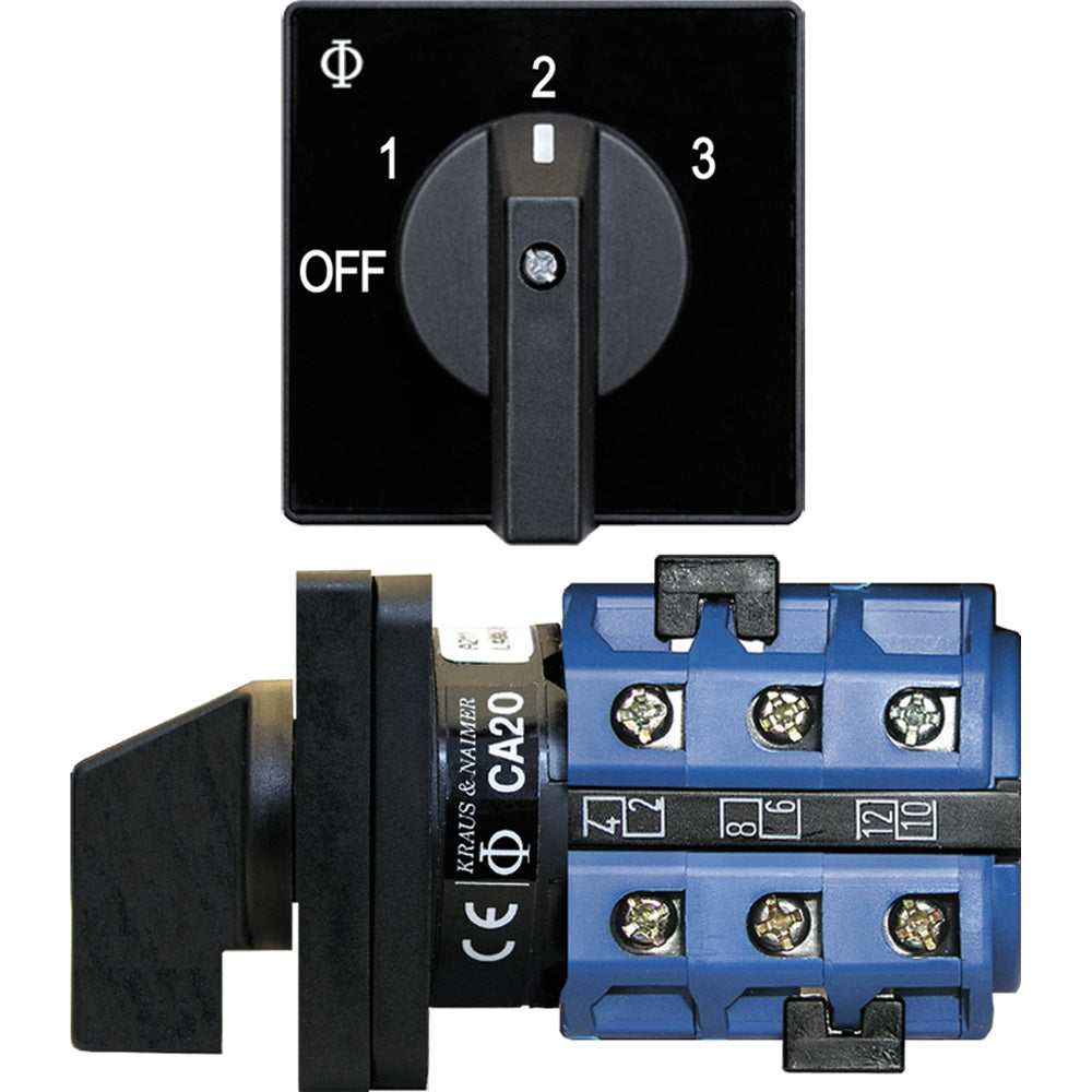 Blue Sea Systems 9010 AC 120VAC 32A Heavy Duty Switch with 3-Position and Off Function