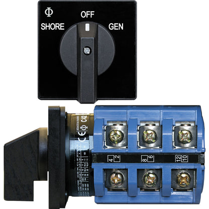 Blue Sea Systems 9019 AC 240VAC 63A Double-Position Switch for Industrial Applications