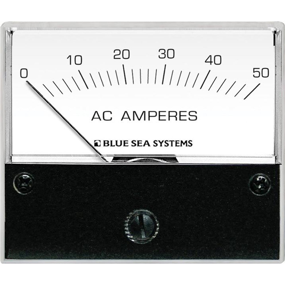 Blue Sea Systems 9630 AC Analog Ammeter – 2-3/4 Inch Face, 0-50 Amperes AC