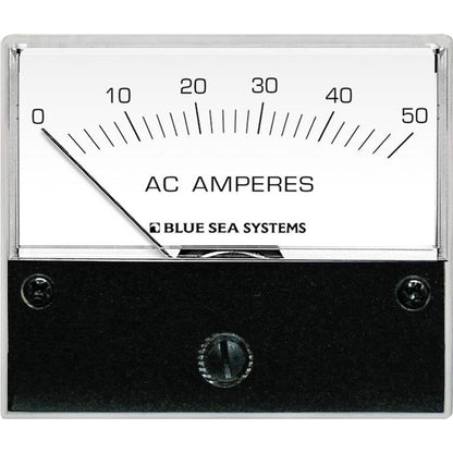 Blue Sea Systems 9630 AC Analog Ammeter – 2-3/4 Inch Face, 0-50 Amperes AC