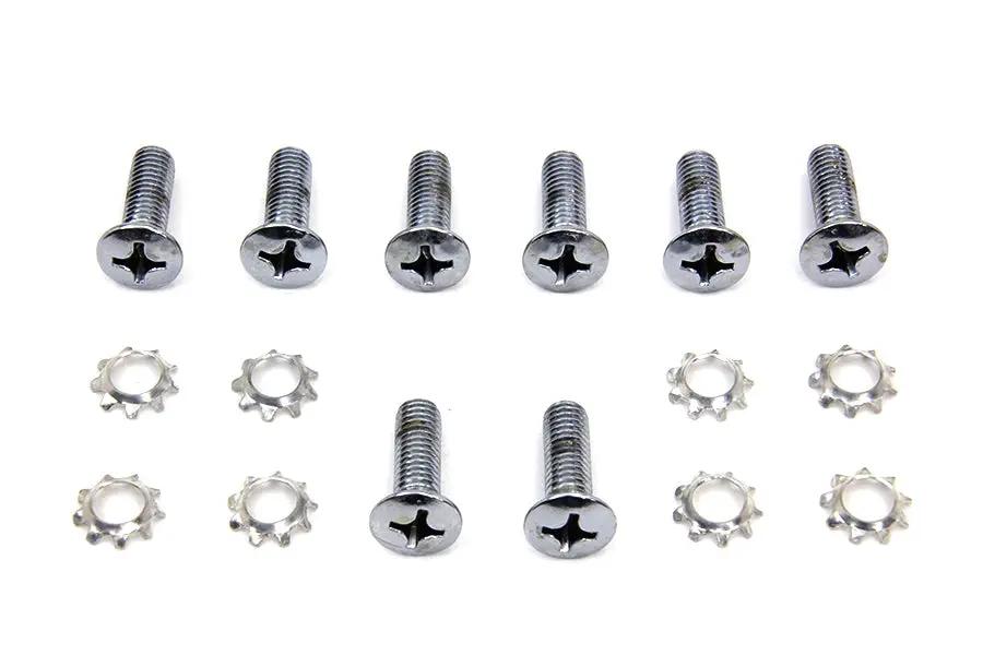 Colony Tappet Block Screw Kit Chrome for Harley Davidson FL (1950-1953) by Colony
