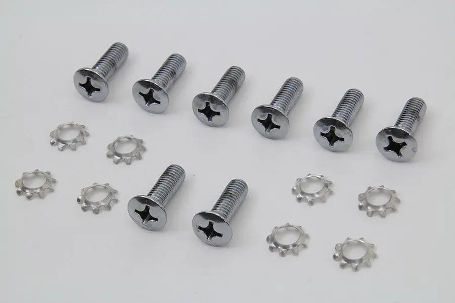 Colony Tappet Block Screw Kit Chrome for Harley Davidson FL (1950-1953) by Colony