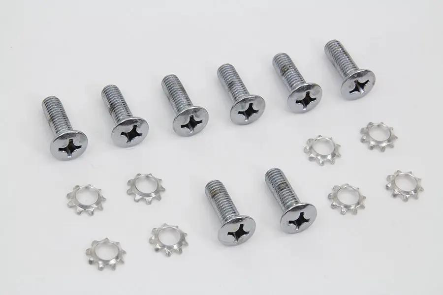 Colony Tappet Block Screw Kit Chrome for Harley Davidson FL (1950-1953) by Colony