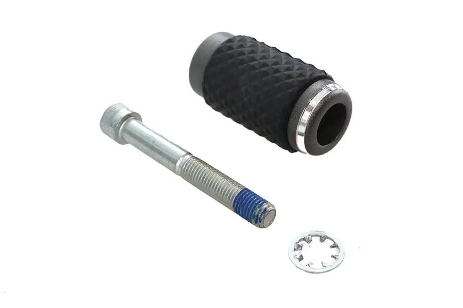 V-Twin NYC Shifter Peg with Machined Detail and Rubber Grip - Part #33600383 by V-Twin