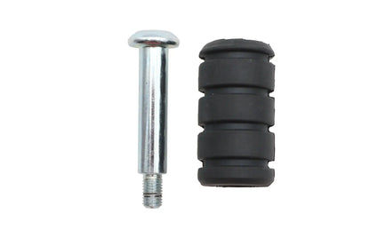 V-Twin M8 Shifter Footpeg - Black Rubber Foot Peg for Harley Davidson Touring Models by V-Twin