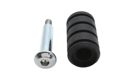 V-Twin M8 Shifter Footpeg - Black Rubber Foot Peg for Harley Davidson Touring Models by V-Twin