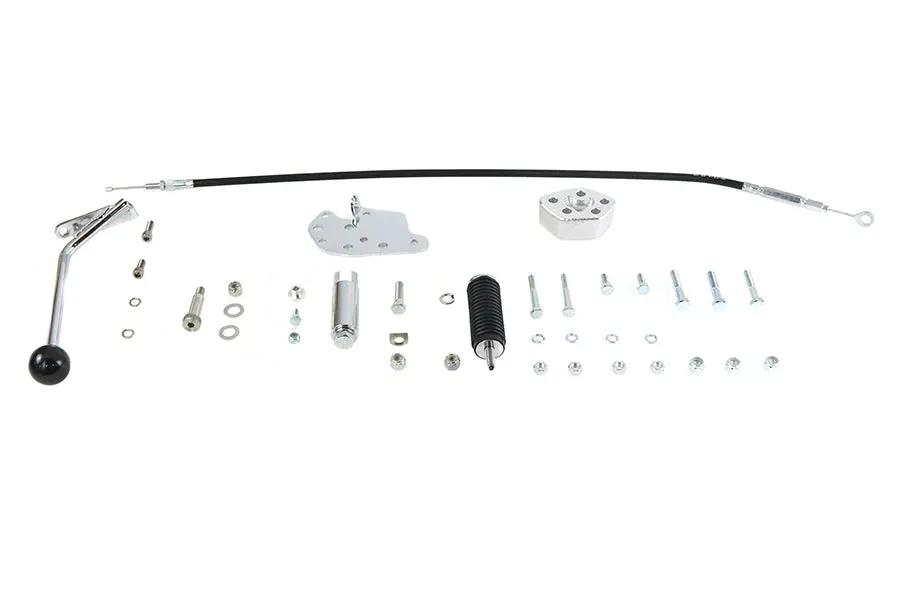 V-Twin Chrome Jockey Clutch Pedal Kit with Footpeg Mount Bars – Part 21-0114 by V-Twin