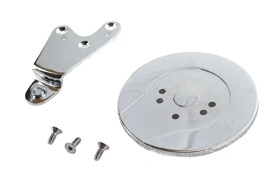 V-Twin Chrome Dust Shield and Shifter Lever Set for Harley Davidson FL (1952-1961) by V-Twin