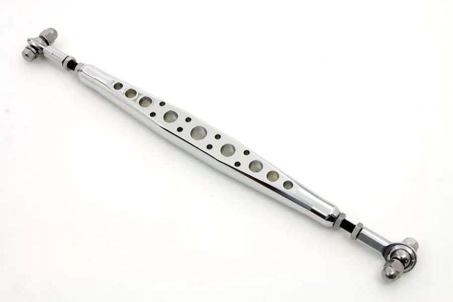 Wyatt Gatling Chrome Drilled Shifter Rod, 14-3/4 Inch Length for FXST Models with Forward Controls by Wyatt Gatling