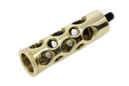 V-Twin Brass Swiss Cheese Shifter Peg with 5/16-24UNF Male End for Harley Davidson by V-Twin