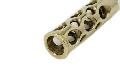 V-Twin Brass Swiss Cheese Shifter Peg with 5/16-24UNF Male End for Harley Davidson by V-Twin