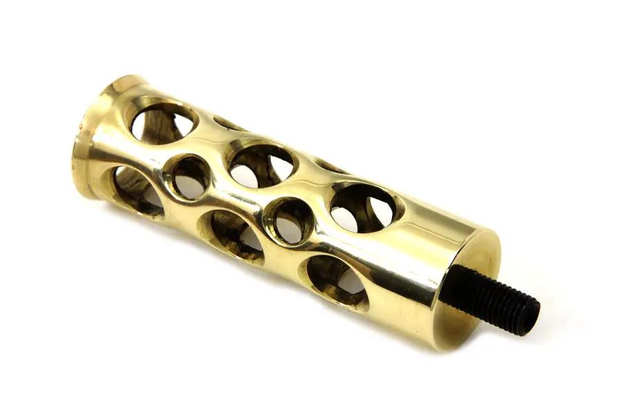 V-Twin Brass Swiss Cheese Shifter Peg with 5/16-24UNF Male End for Harley Davidson by V-Twin