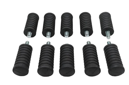 V-Twin Black Rubber Shifter Footpeg Set for Harley Davidson - Part 16-022/4(5) by V-Twin