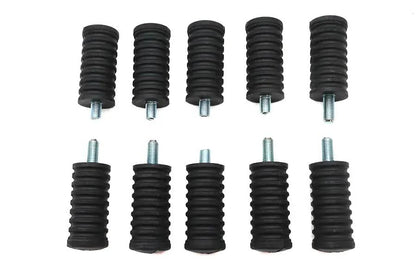V-Twin Black Rubber Shifter Footpeg Set for Harley Davidson - Part 16-022/4(5) by V-Twin