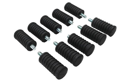 V-Twin Black Rubber Shifter Footpeg Set for Harley Davidson - Part 16-022/4(5) by V-Twin