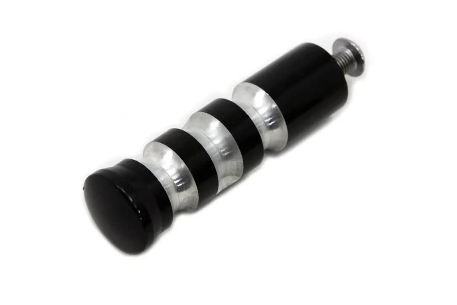 Wyatt Gatling Black Contour Grooved Shifter Peg for Harley Davidson Models by Wyatt Gatling