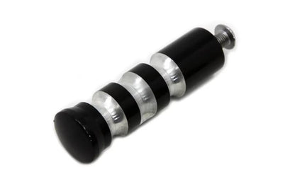 Wyatt Gatling Black Contour Grooved Shifter Peg for Harley Davidson Models by Wyatt Gatling