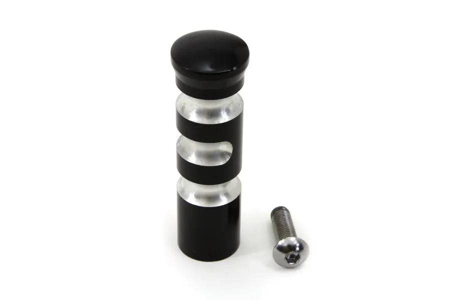 Wyatt Gatling Black Contour Grooved Shifter Peg for Harley Davidson Models by Wyatt Gatling