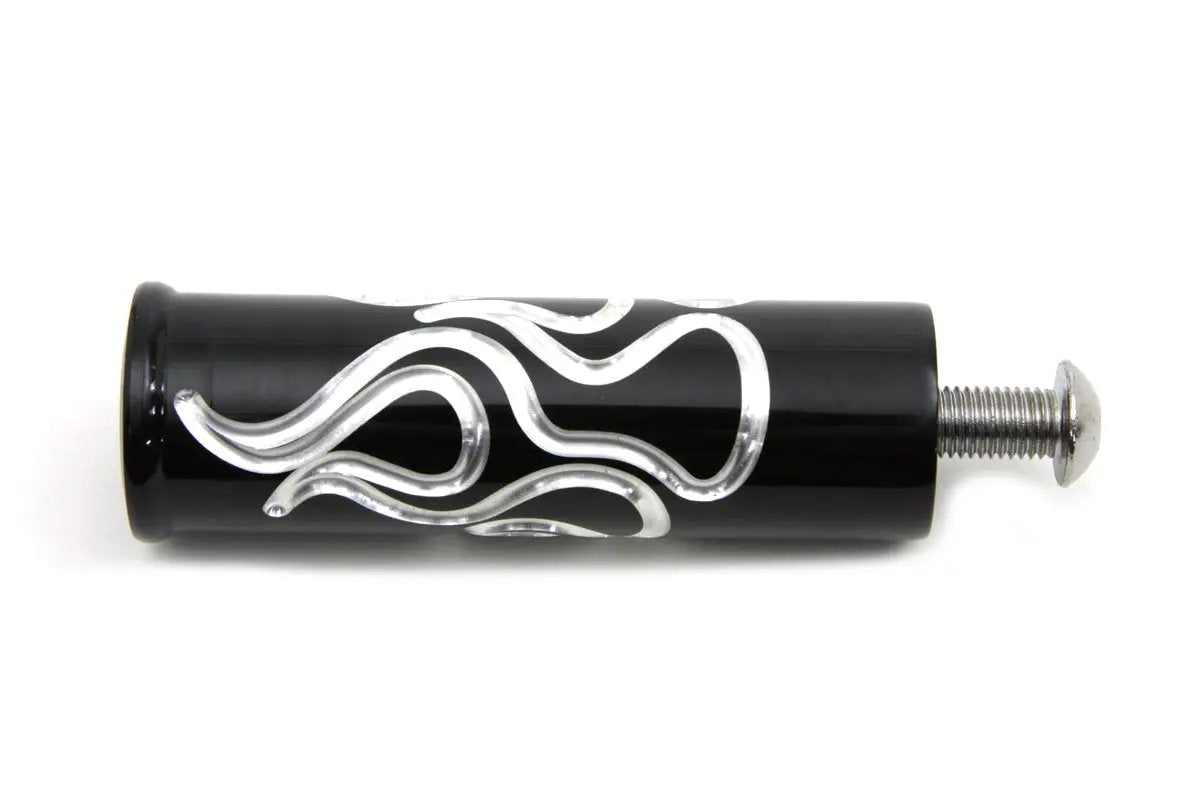 Wyatt Gatling Black Flame Style Shifter Footpeg for Harley Davidson by Wyatt Gatling