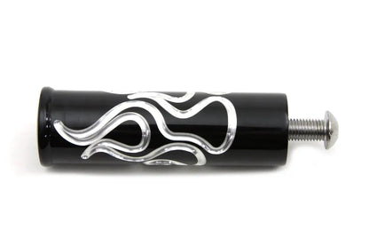 Wyatt Gatling Black Flame Style Shifter Footpeg for Harley Davidson by Wyatt Gatling