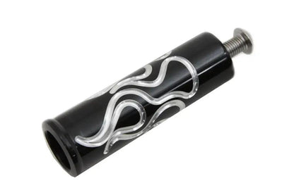 Wyatt Gatling Black Flame Style Shifter Footpeg for Harley Davidson by Wyatt Gatling