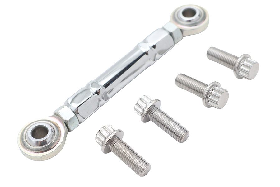 V-Twin 79075 Chrome Alloy Shifter Linkage Kit for Harley-Davidson FXD and FXR