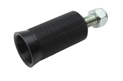 V-Twin Speedster Shifter Peg Black Alloy with Knurled Hollow End – Part #78976B by V-Twin