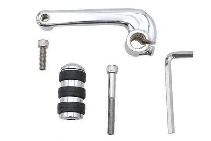 V-Twin Chrome Shifter Arm with Cats Paw Footpeg for Harley Davidson XL Models by V-Twin