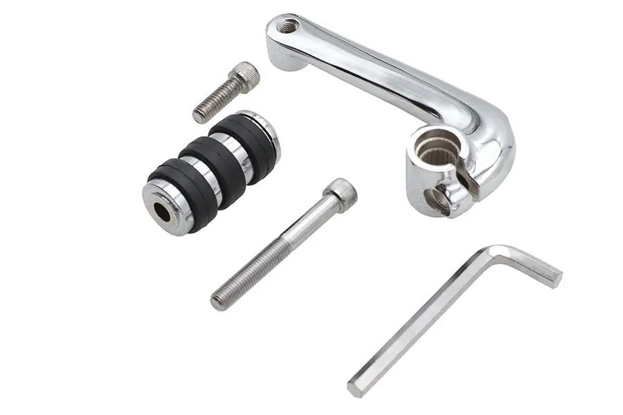 V-Twin Chrome Shifter Arm with Cats Paw Footpeg for Harley Davidson XL Models by V-Twin