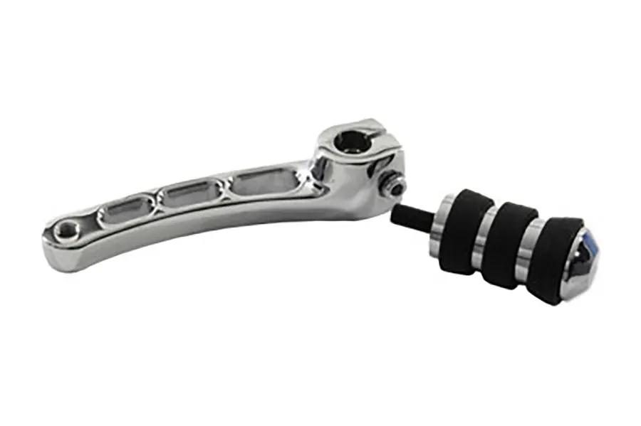 V-Twin Chrome Billet Shifter Arm with Cats Paw Footpeg for Harley Davidson XL Models by V-Twin