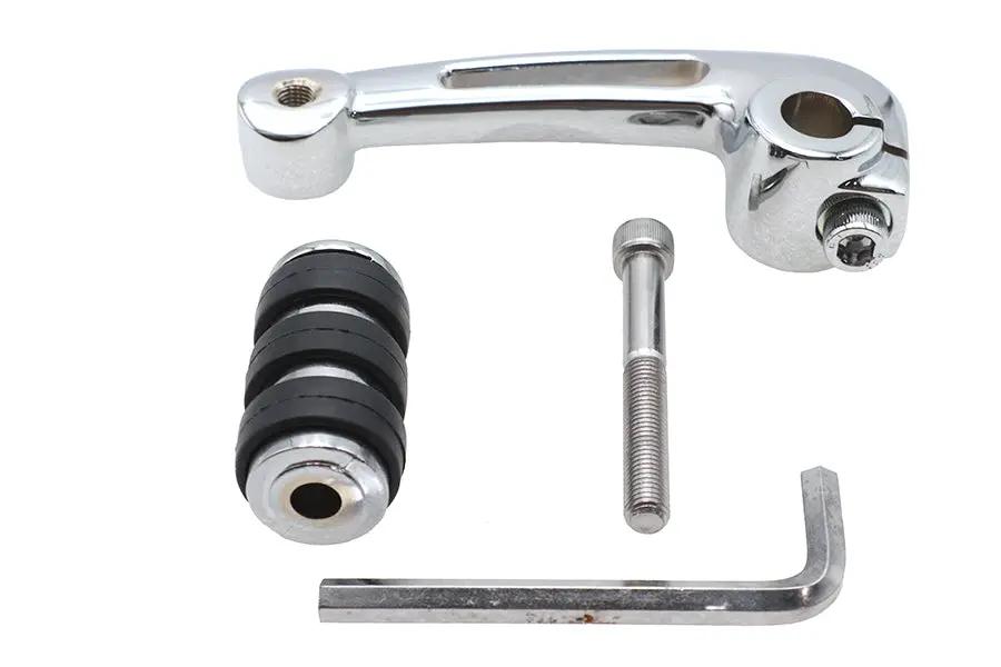 V-Twin Chrome Billet Vented Shifter Lever with Cats Paw Footpeg for Harley Davidson XL Models by V-Twin