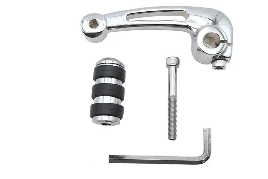V-Twin Chrome Billet Vented Shifter Lever with Cats Paw Footpeg for Harley Davidson XL Models by V-Twin