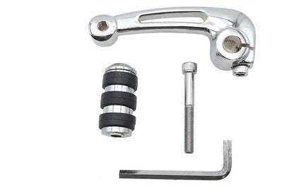 V-Twin Chrome Billet Vented Shifter Lever with Cats Paw Footpeg for Harley Davidson XL Models by V-Twin