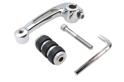 V-Twin Chrome Billet Vented Shifter Lever with Cats Paw Footpeg for Harley Davidson XL Models by V-Twin
