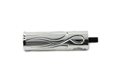 V-Twin Chrome Billet Flame Shifter Footpeg with Threaded Stud for Harley Davidson by V-Twin