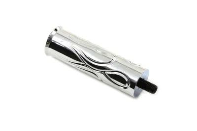 V-Twin Chrome Billet Flame Shifter Footpeg with Threaded Stud for Harley Davidson by V-Twin