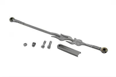 V-Twin Chrome Flame Style Shifter Rod Kit for Harley Davidson FXST (2000-2009) by V-Twin